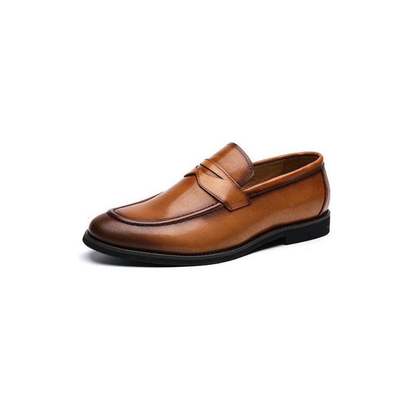 Formell Sko Herre Bryllup Loafer - Brun