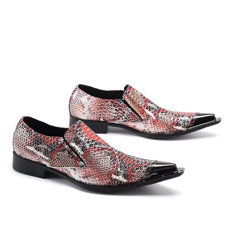 Formelle Herre Sko Eksotiske Luksus Slip-on Skinn Elegance Dress - Flerfarget