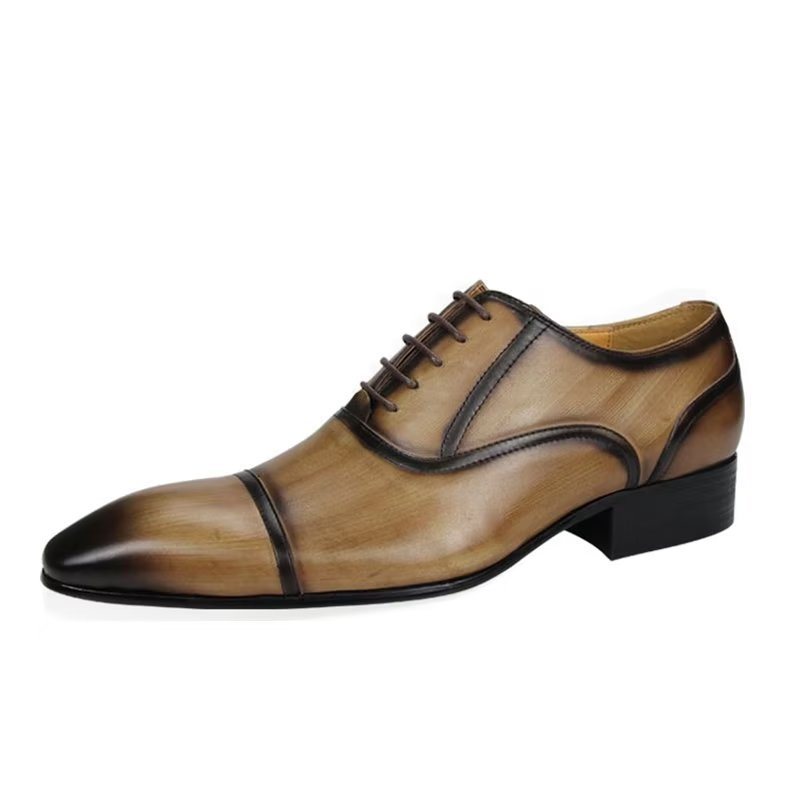 Formelle Herre Sko Elegance Ekte Skinn Bryllup Brogues - Brun