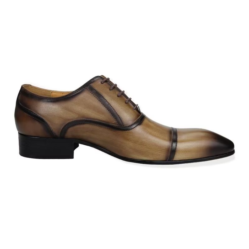 Formelle Herre Sko Elegance Ekte Skinn Bryllup Brogues - Brun