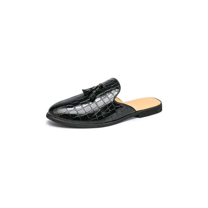 Formelle Herre Sko Elegante Komfortable Krokodillemønster Slip-on Muldyr