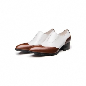 Formelle Herre Sko Elegante Spisse Tå Slip-on Kjole