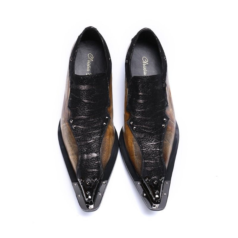 Formelle Herre Sko Eleganza Exotic Dress Loafers - Kaffe