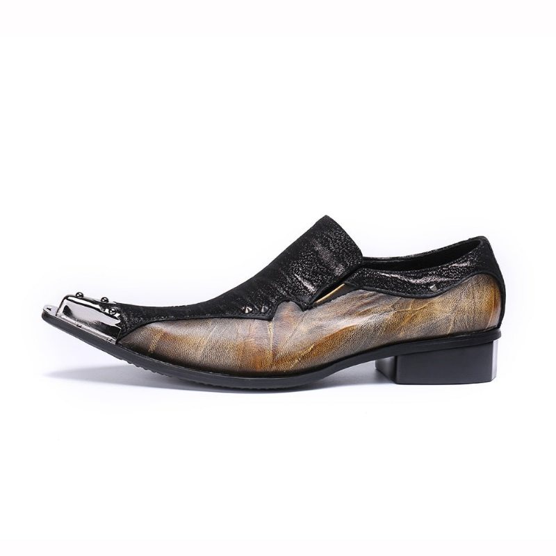 Formelle Herre Sko Eleganza Exotic Dress Loafers - Kaffe