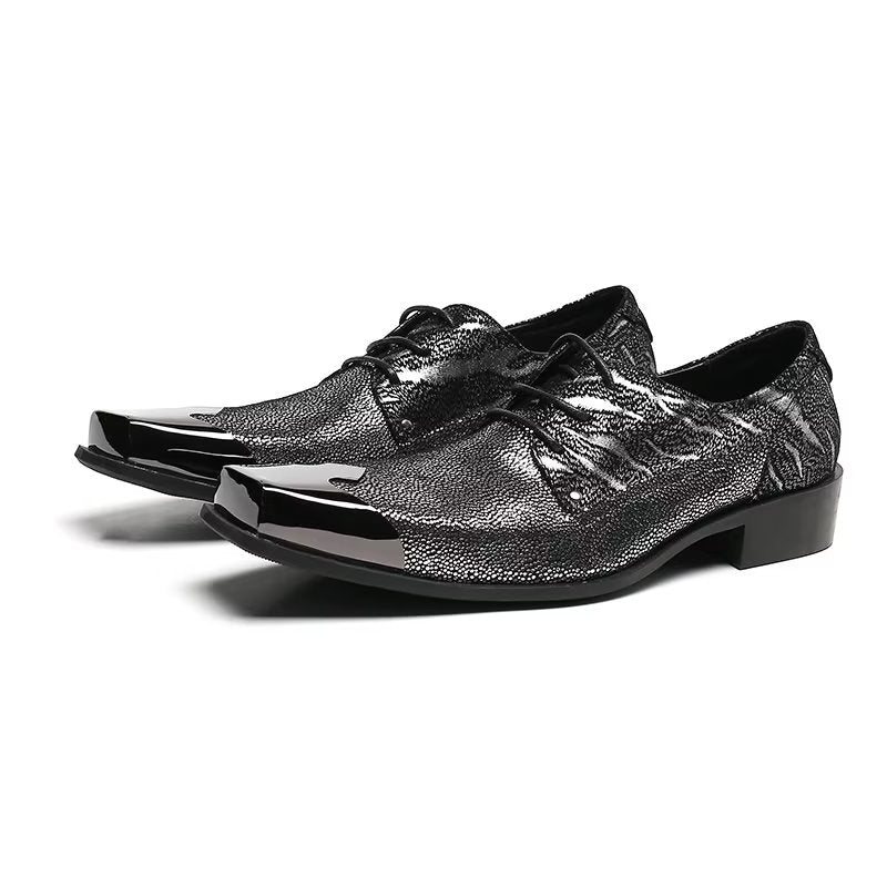 Formelle Herre Sko Exotic Texture Oxford Dress Shoes - Oransje