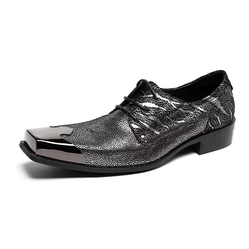 Formelle Herre Sko Exotic Texture Oxford Dress Shoes - Oransje