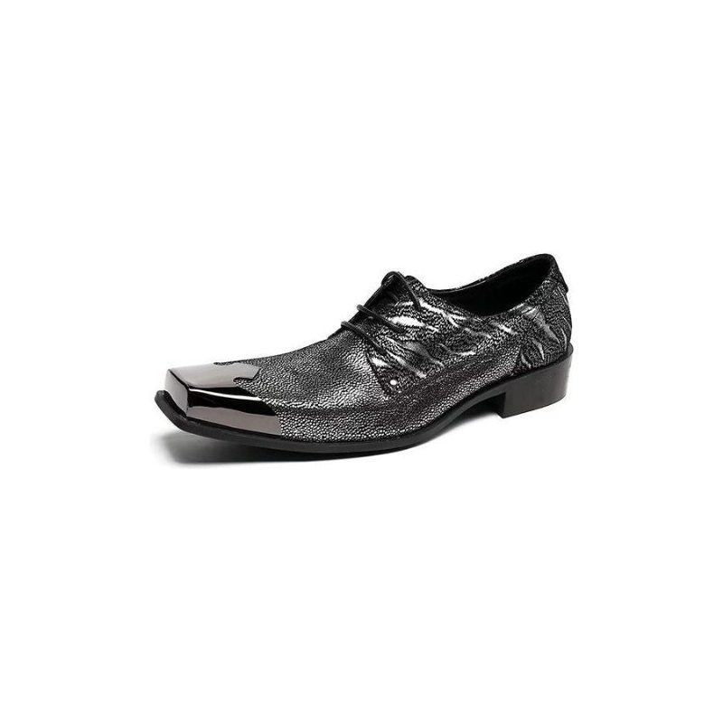 Formelle Herre Sko Exotic Texture Oxford Dress Shoes - Oransje