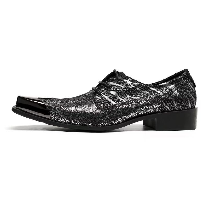 Formelle Herre Sko Exotic Texture Oxford Dress Shoes - Oransje