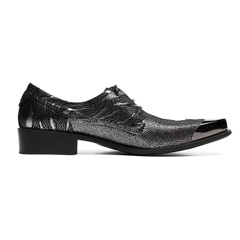 Formelle Herre Sko Exotic Texture Oxford Dress Shoes - Oransje