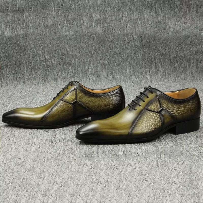 Formelle Herresko Deluxe Leather Chicopulent Nuptial Brogues - Grønn