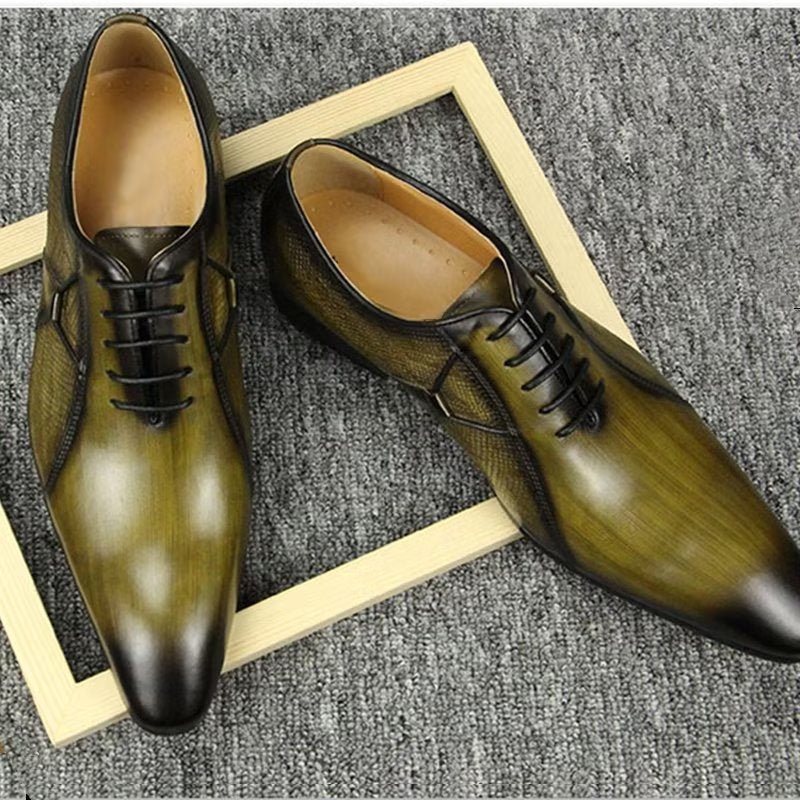 Formelle Herresko Deluxe Leather Chicopulent Nuptial Brogues - Grønn