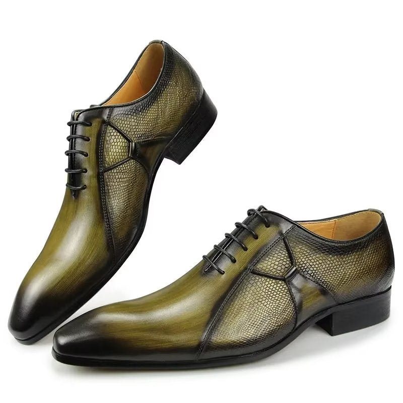 Formelle Herresko Deluxe Leather Chicopulent Nuptial Brogues - Grønn