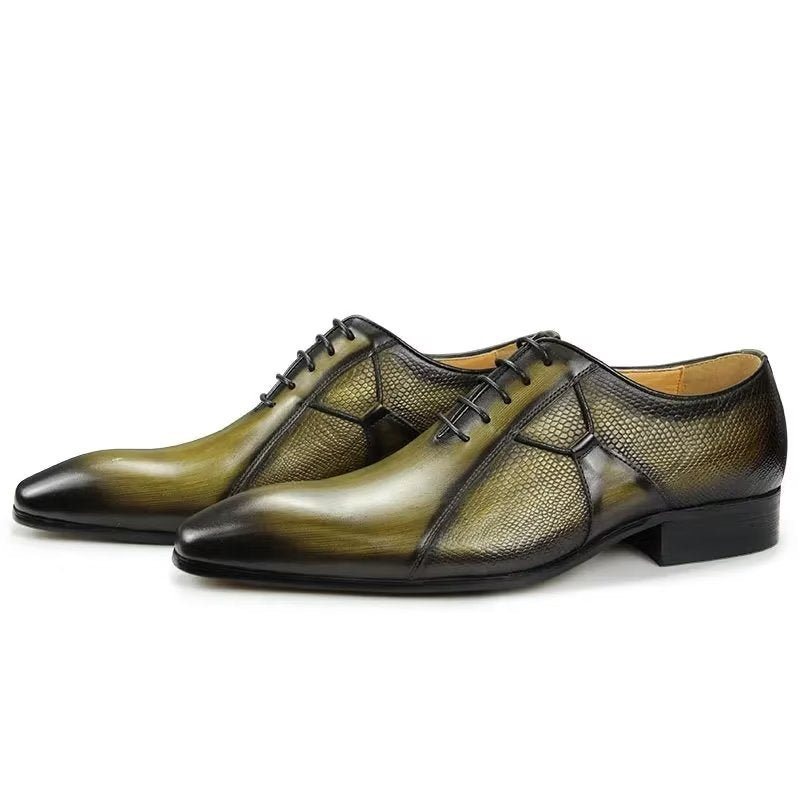 Formelle Herresko Deluxe Leather Chicopulent Nuptial Brogues - Grønn