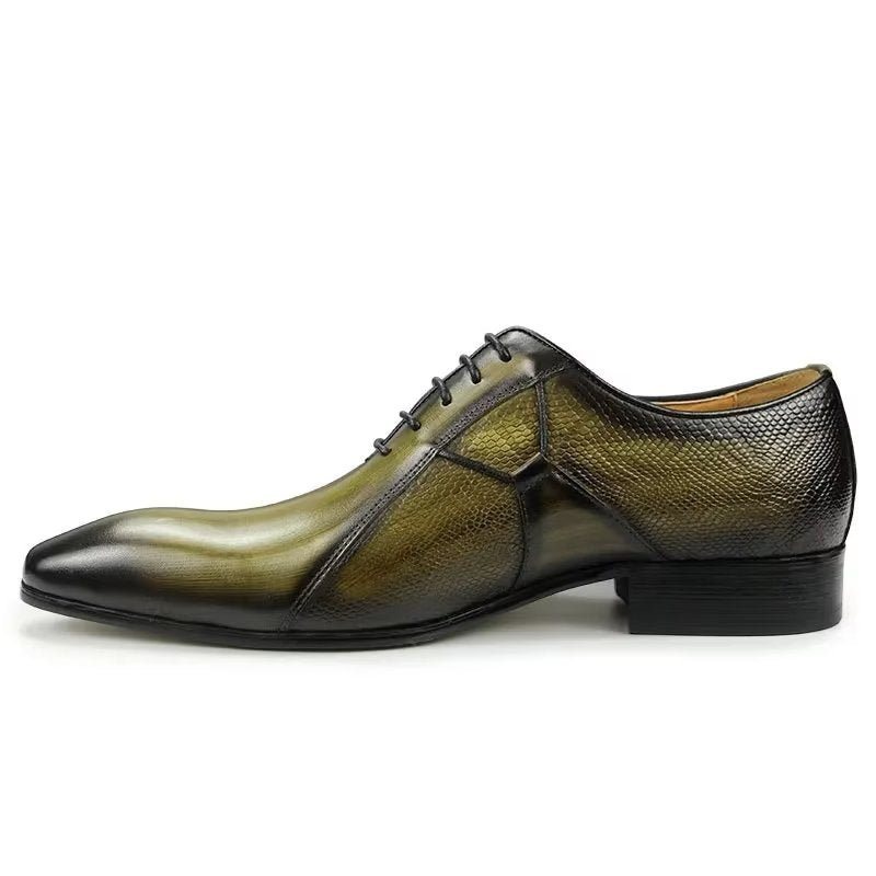 Formelle Herresko Deluxe Leather Chicopulent Nuptial Brogues - Grønn