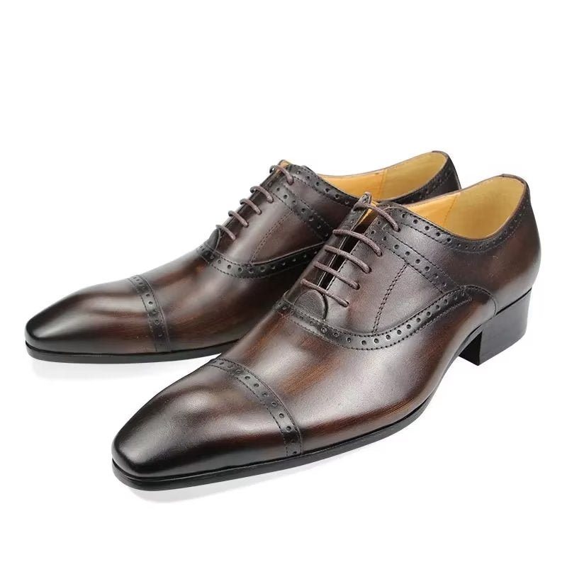 Formelle Herresko Deluxe Oxford Lavishnuptial Brogues - Kaffe