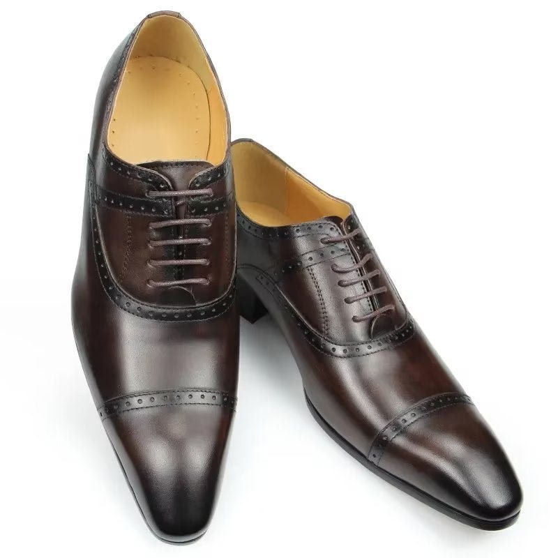 Formelle Herresko Deluxe Oxford Lavishnuptial Brogues - Kaffe