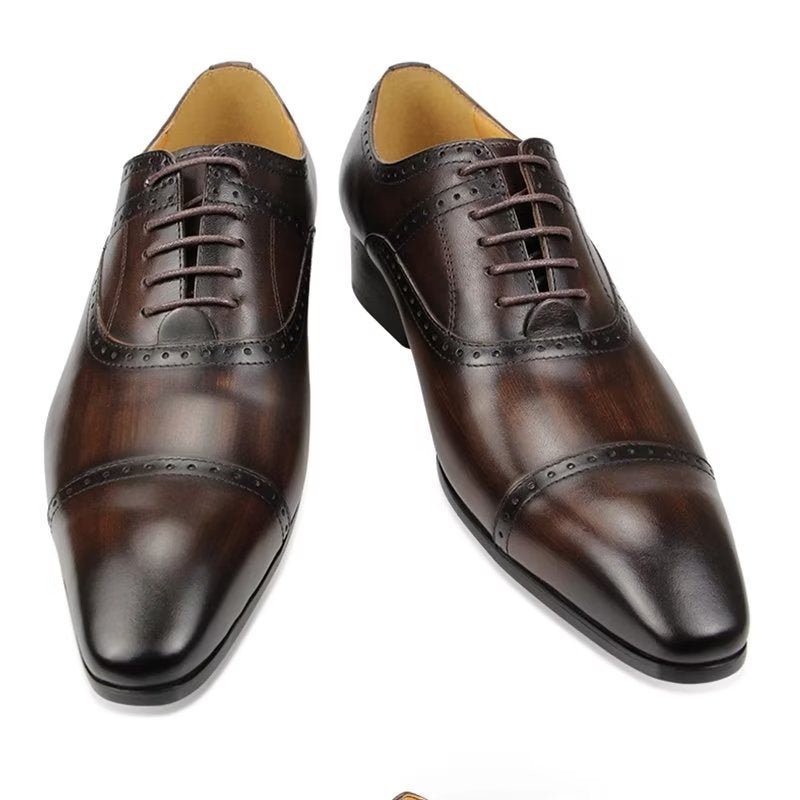 Formelle Herresko Deluxe Oxford Lavishnuptial Brogues - Kaffe