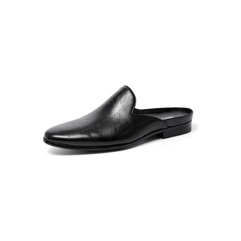 Formelle Herresko Eksotisk Tekstdesign Slip-on Tøfler