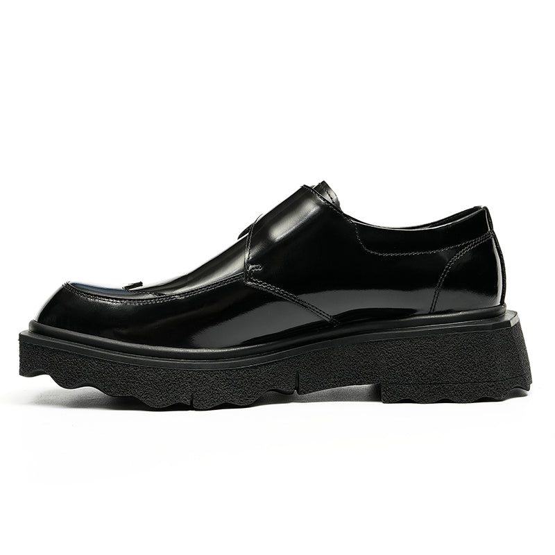 Formelle Herresko Eksotiske Skinn-slip-on Designer Bryllupsbrogues - Svart