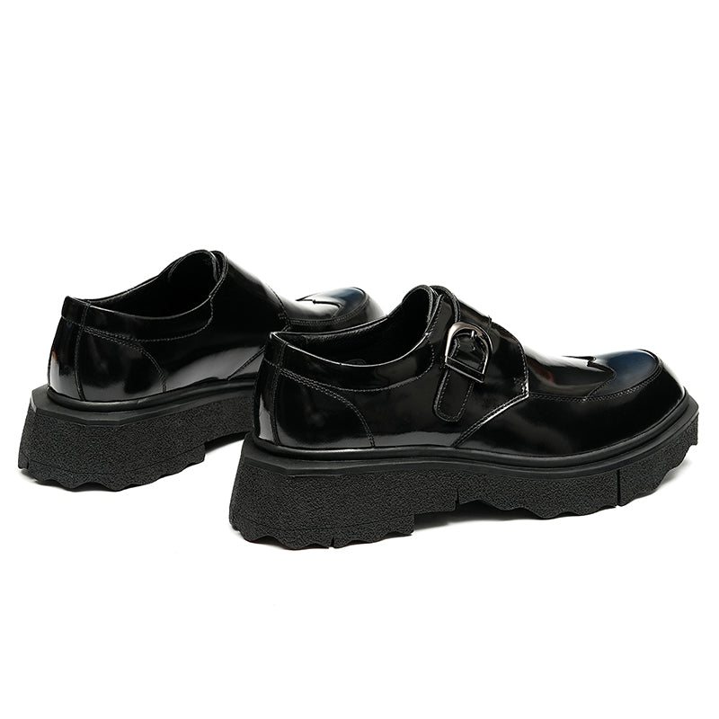 Formelle Herresko Eksotiske Skinn-slip-on Designer Bryllupsbrogues - Svart