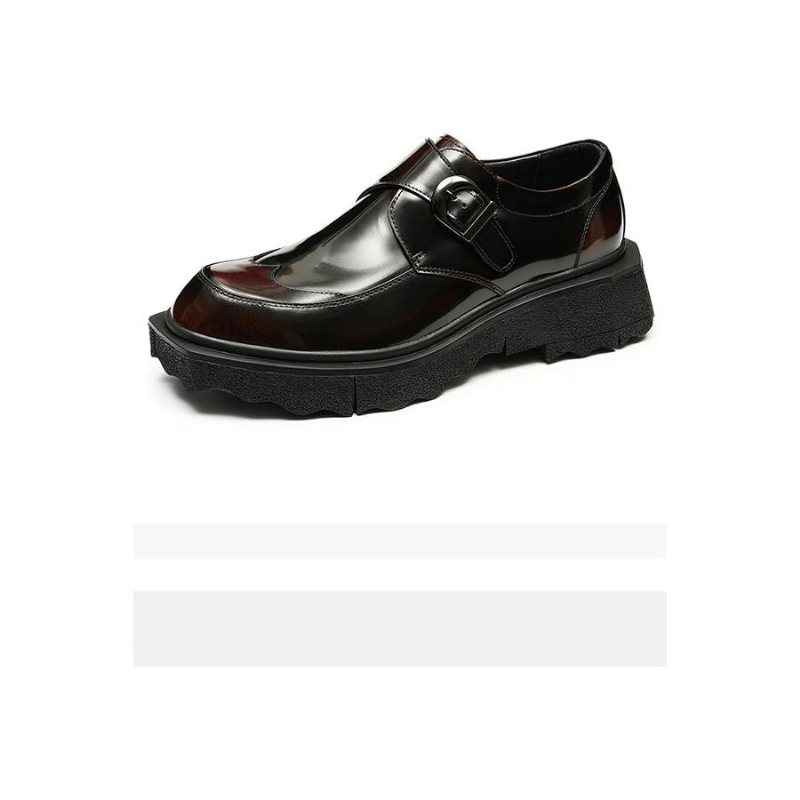 Formelle Herresko Eksotiske Skinn-slip-on Designer Bryllupsbrogues - Kaffe