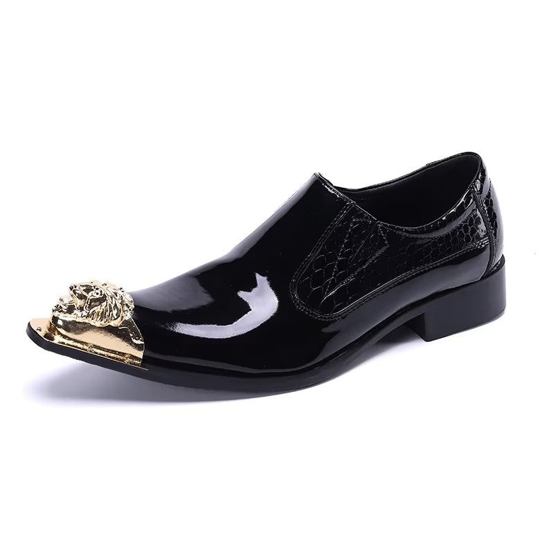 Formelle Herresko Eksotiske Smarte Slip-on Sko - Sort