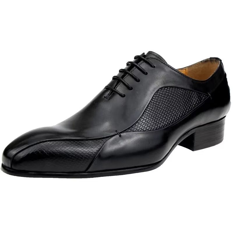 Formelle Herresko Elegante Brogue Nuptial Oxford-skinnsko - Svart