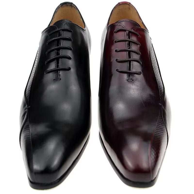 Formelle Herresko Elegante Brogue Nuptial Oxford-skinnsko - Rød