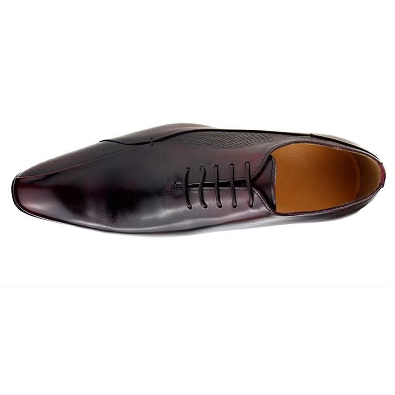 Formelle Herresko Elegante Brogue Nuptial Oxford-skinnsko - Rød