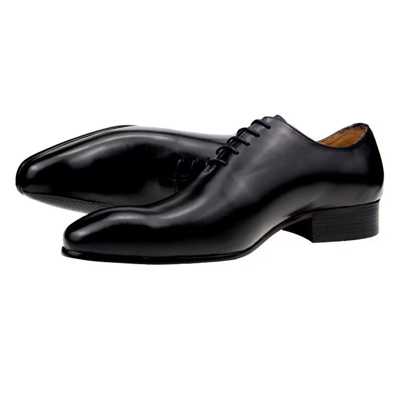 Formelle Herresko Elegante Brogue Nuptial Oxford-skinnsko - Svart