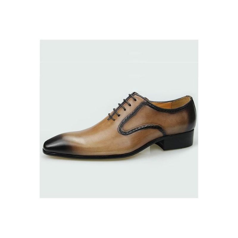 Formelle Herresko Elegante Ekte Skinn Brogue-bryllupsko - Brun