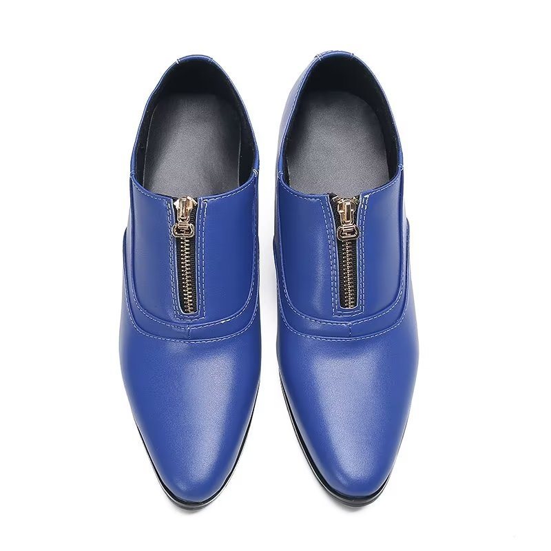 Formelle Herresko Elegante Ekte Skinn-slip-on-kjolesko - Blå