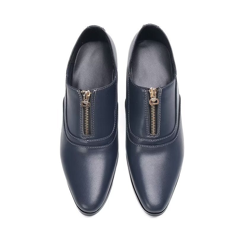 Formelle Herresko Elegante Ekte Skinn-slip-on-kjolesko - Marine