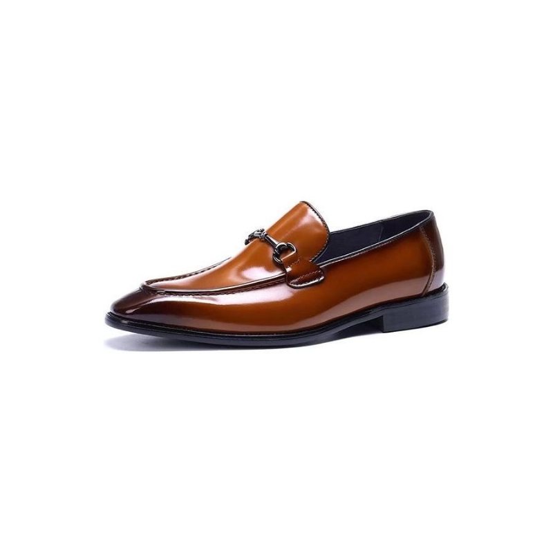 Formelle Herresko Elegante Slip-on Skinnkjolesko - Kaffe