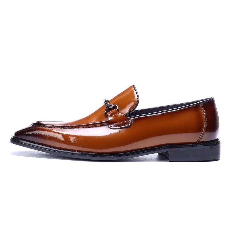 Formelle Herresko Elegante Slip-on Skinnkjolesko - Kaffe