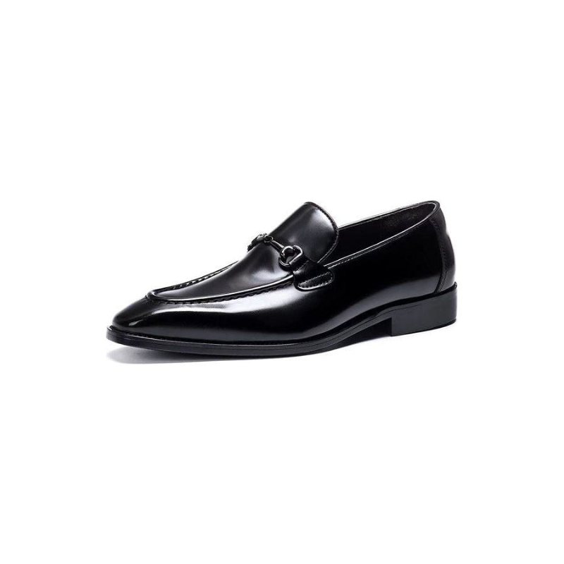 Formelle Herresko Elegante Slip-on Skinnkjolesko - Sort