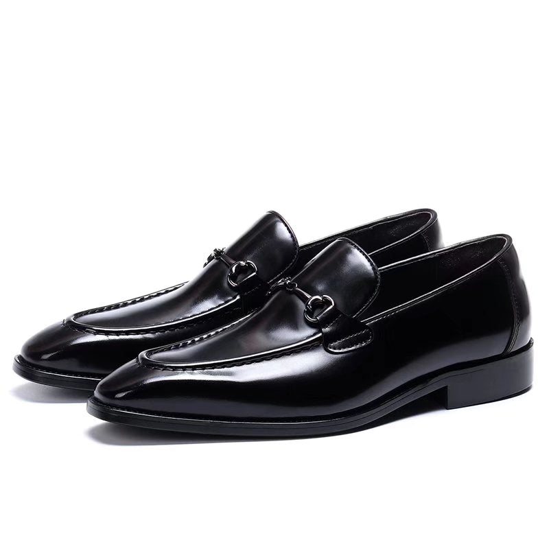 Formelle Herresko Elegante Slip-on Skinnkjolesko - Sort