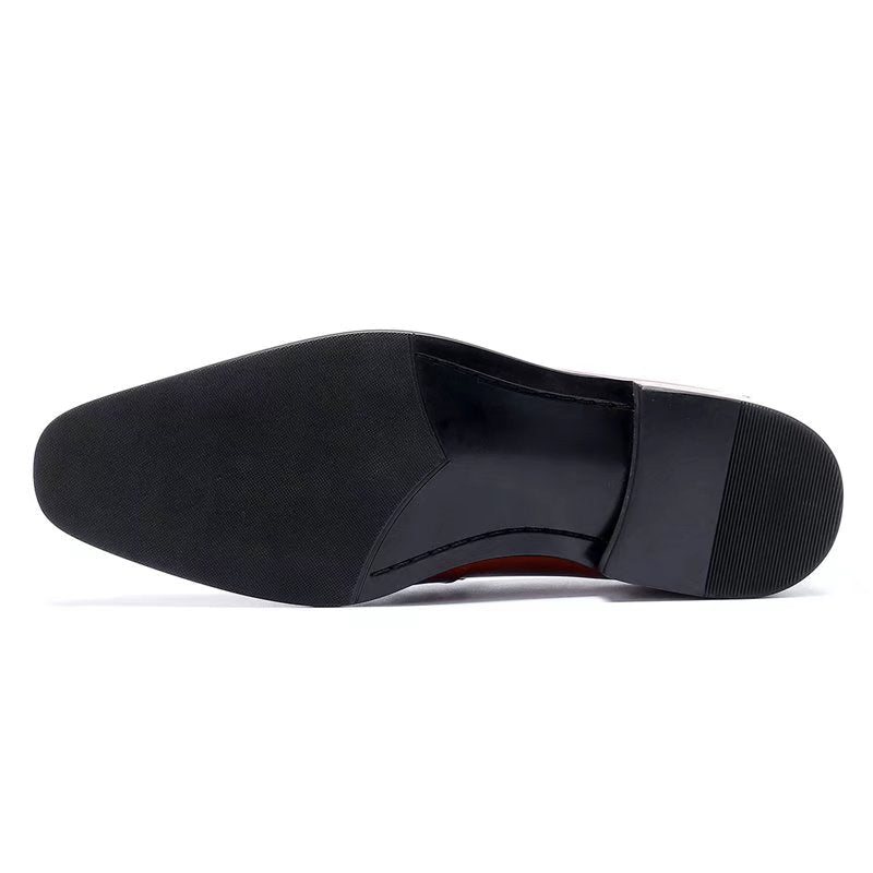 Formelle Herresko Elegante Slip-on Skinnkjolesko - Sort