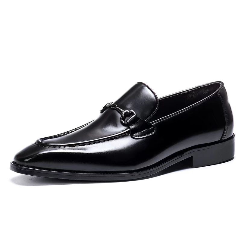 Formelle Herresko Elegante Slip-on Skinnkjolesko - Sort