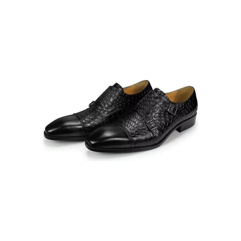 Formelle Herresko Elegante Tilpassede Brogue-bryllupssko I Skinn