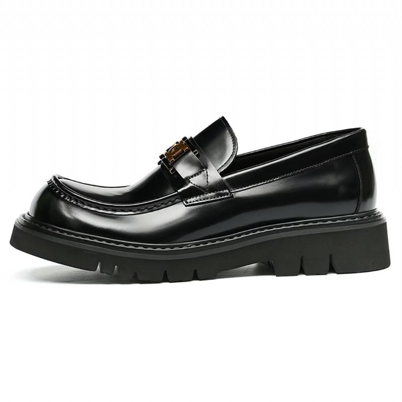 Formelle Herresko Eleganza Urbano Klassisk Kuskinn Slip-on Dress Sko - Svart