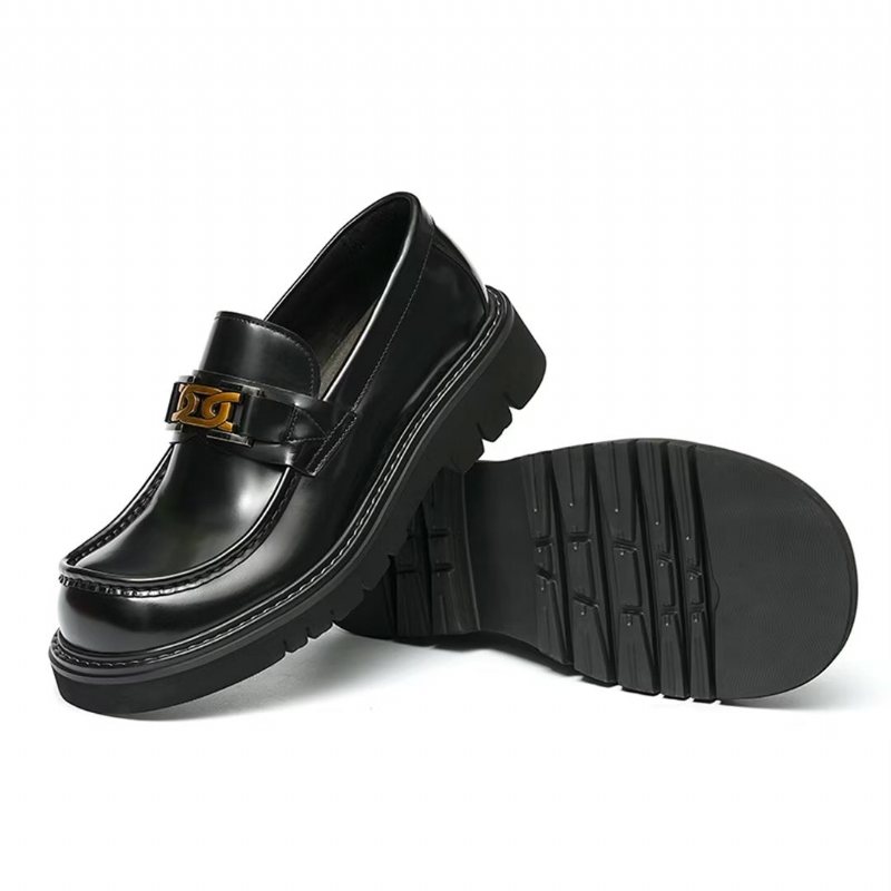 Formelle Herresko Eleganza Urbano Klassisk Kuskinn Slip-on Dress Sko - Svart