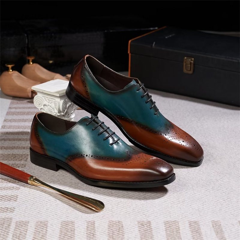 Formelle Herresko Gentleman Distinguished Dress Shoes - Blå