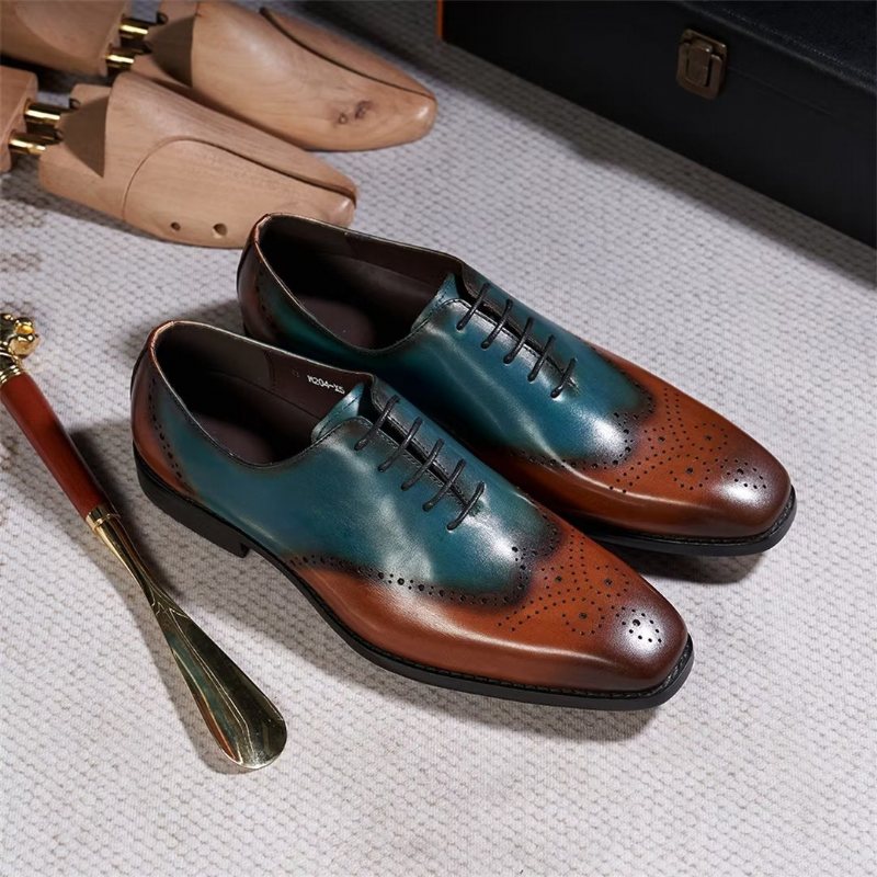 Formelle Herresko Gentleman Distinguished Dress Shoes - Blå