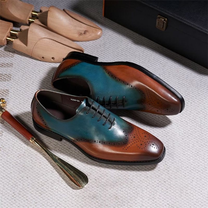 Formelle Herresko Gentleman Distinguished Dress Shoes - Blå