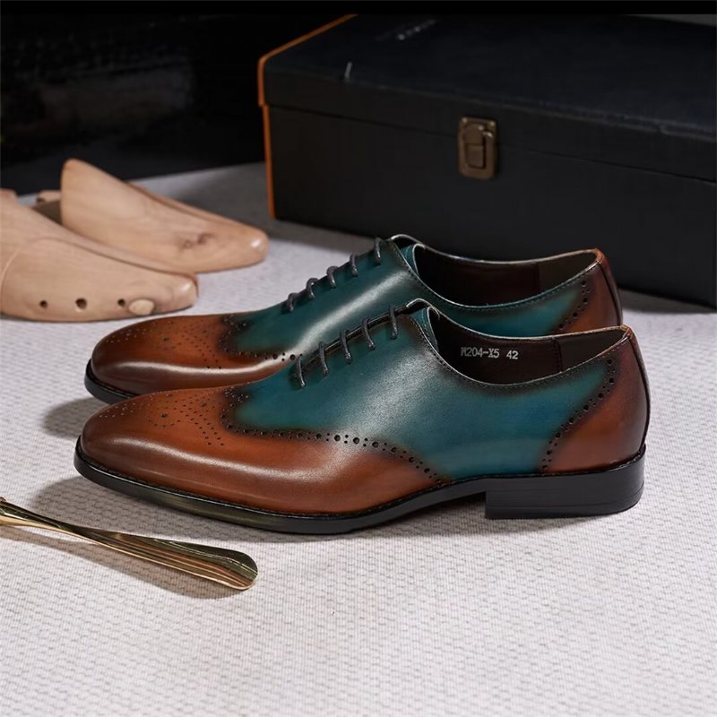 Formelle Herresko Gentleman Distinguished Dress Shoes - Blå