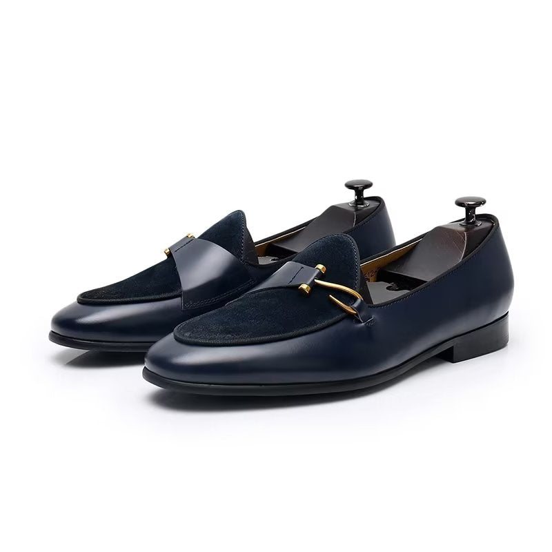 Formelle Herresko Klassiske Brogue Slip-ons - Svart