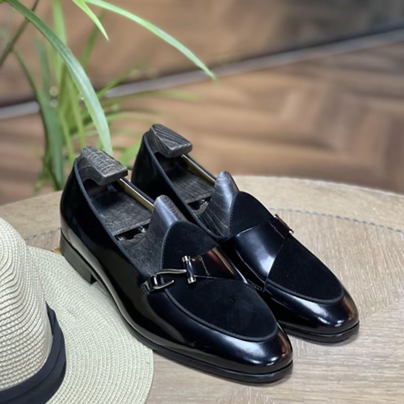 Formelle Herresko Klassiske Brogue Slip-ons - Svart