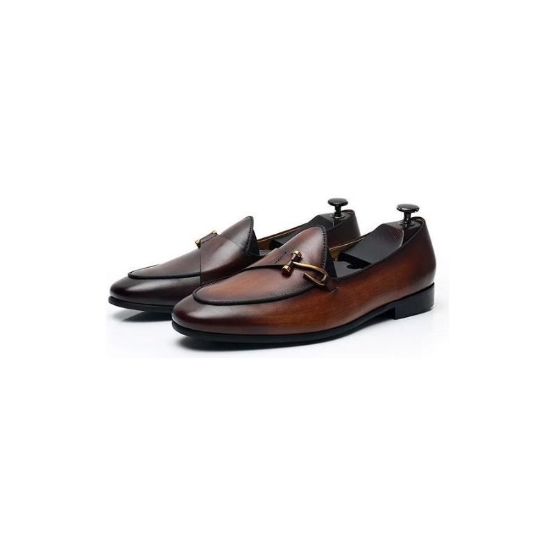 Formelle Herresko Klassiske Brogue Slip-ons - Brun