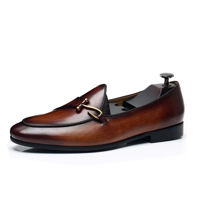 Formelle Herresko Klassiske Brogue Slip-ons - Brun